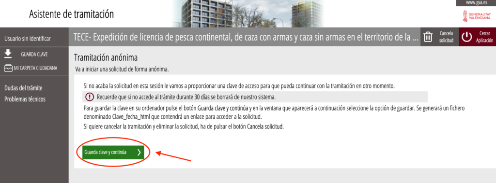 2 Solicitud de Licencia de Caza en Valencia Online