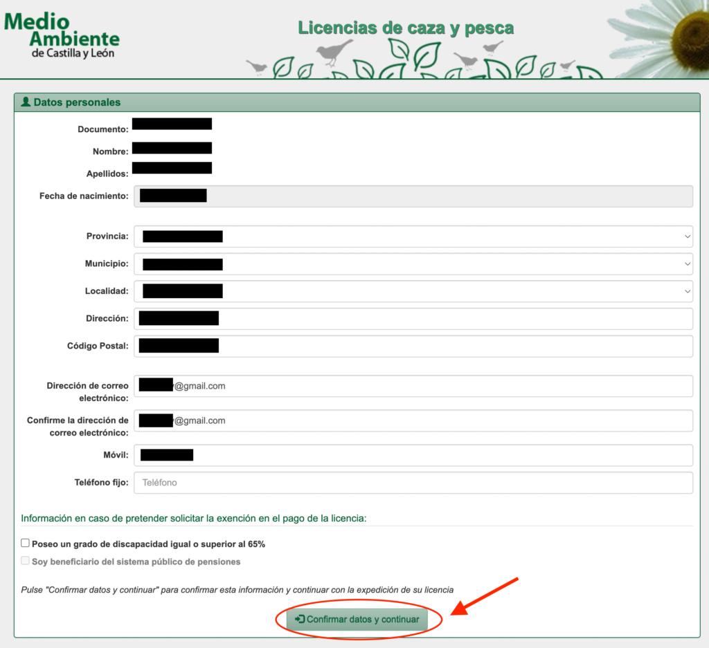 4 Solicitud de caza Online en Castilla y Leon