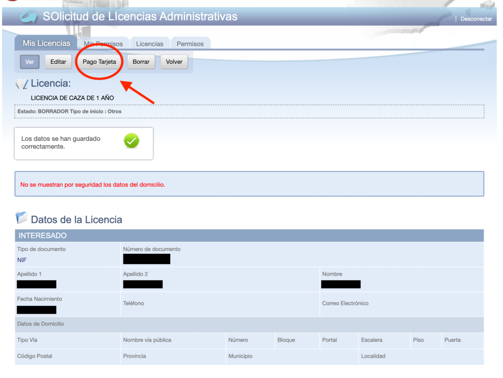 7 Solicitud Licencia Caza Cantabria Online